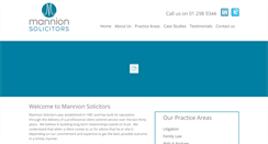Desktop Screenshot of mannionsolicitors.ie