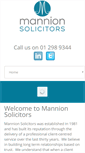 Mobile Screenshot of mannionsolicitors.ie
