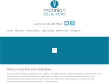 Tablet Screenshot of mannionsolicitors.ie